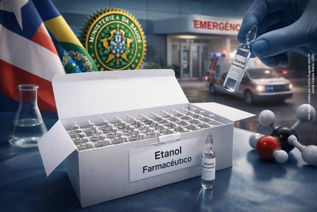 Bahia recebe 100 ampolas de antídoto contra intoxicação por metanol após confirmação de casos no interior