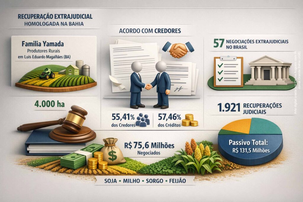 Justiça da Bahia homologa recuperação extrajudicial de produtores rurais em decisão considerada rara no país