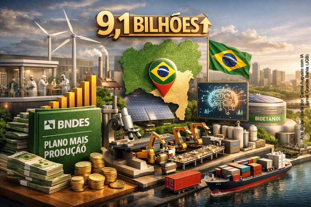 BNDES aprova R$ 9,1 bilhões para a indústria da Bahia desde 2023, com foco em produtividade e apoio a pequenas empresas
