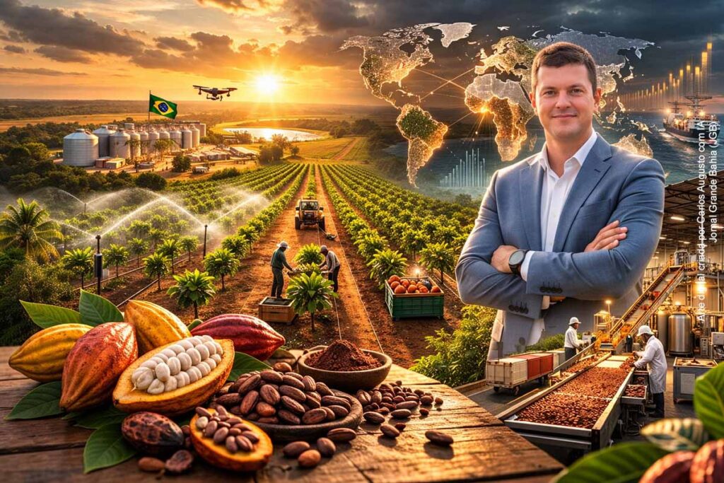 Bahia aposta em cacau irrigado e produção em larga escala para suprir déficit global e reposicionar Brasil na cadeia do chocolate