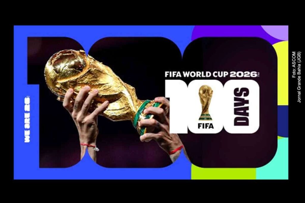 Pôster oficial da Copa do Mundo FIFA 2026 é revelado a 100 dias do torneio com edição histórica de 104 jogos