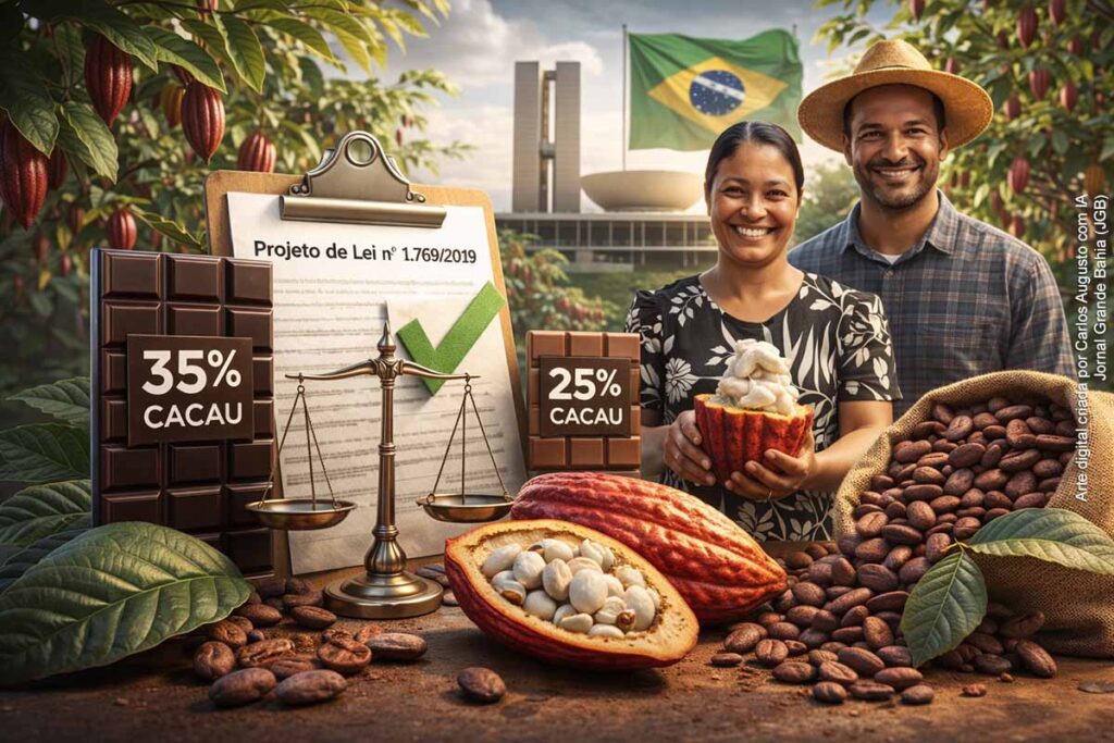 Projeto aprovado na Câmara dos Deputados define regras para o chocolate e pode ampliar demanda por cacau no Brasil