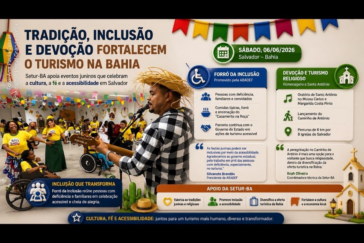 SETUR apoia eventos juninos inclusivos e celebrações de Santo Antônio em Salvador