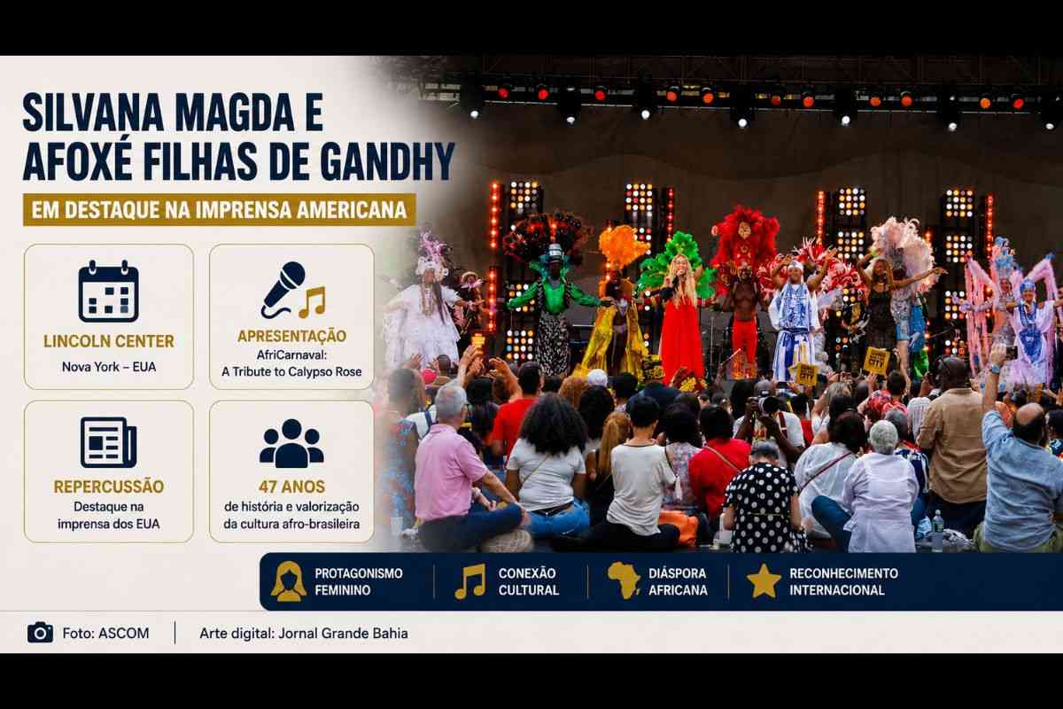 Afoxé Filhas de Gandhy ganha repercussão na imprensa dos EUA após apresentação de Silvana Magda no Lincoln Center