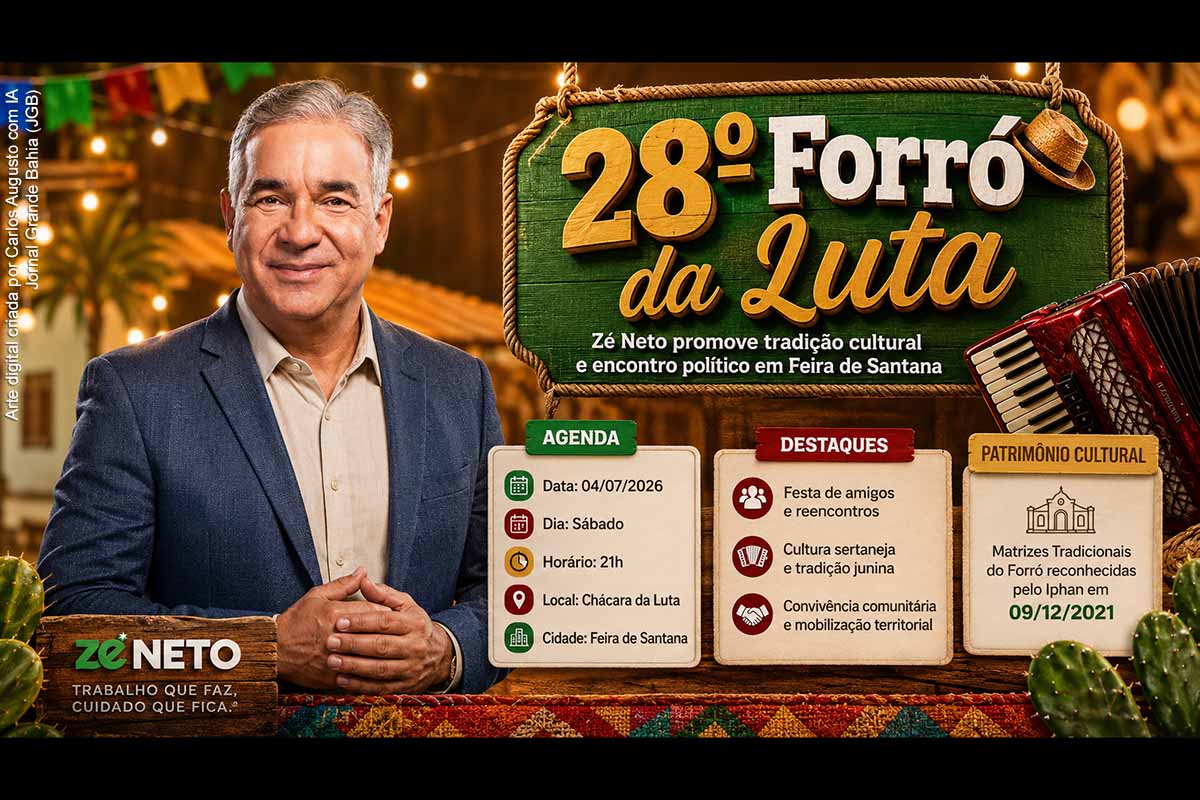Deputado Zé Neto promove 28º Forró da Luta em Feira de Santana com tradição cultural e encontro político na Chácara da Luta