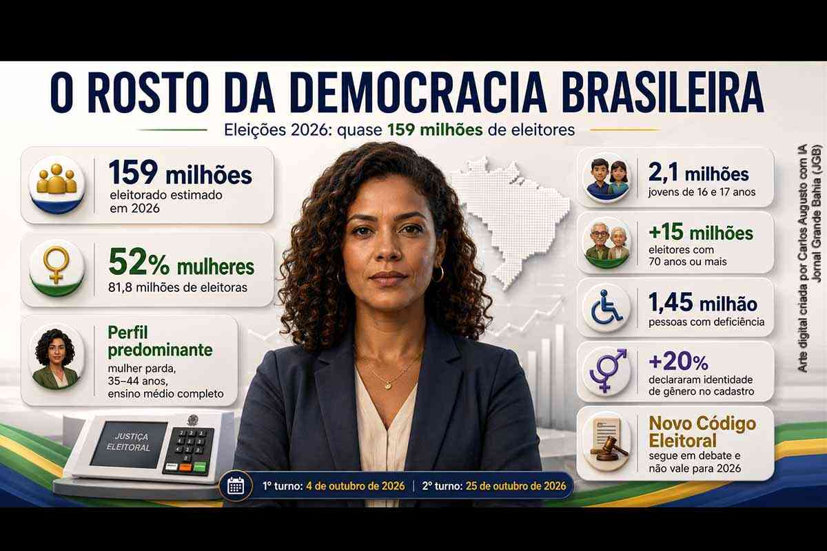 Eleições 2026: Brasil se aproxima de 159 milhões de eleitores, revela maioria feminina e amplia debate sobre novo Código Eleitoral
