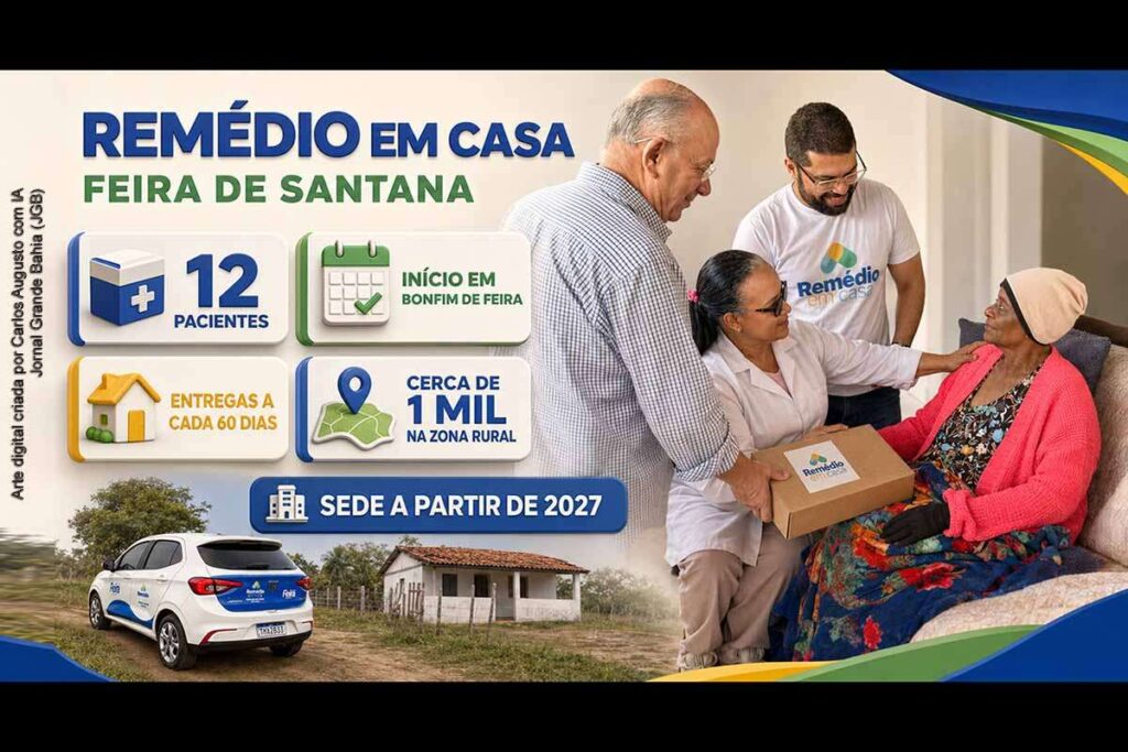 Prefeito José Ronaldo inicia programa Remédio em Casa para atender idosos e pacientes acamados de Feira de Santana
