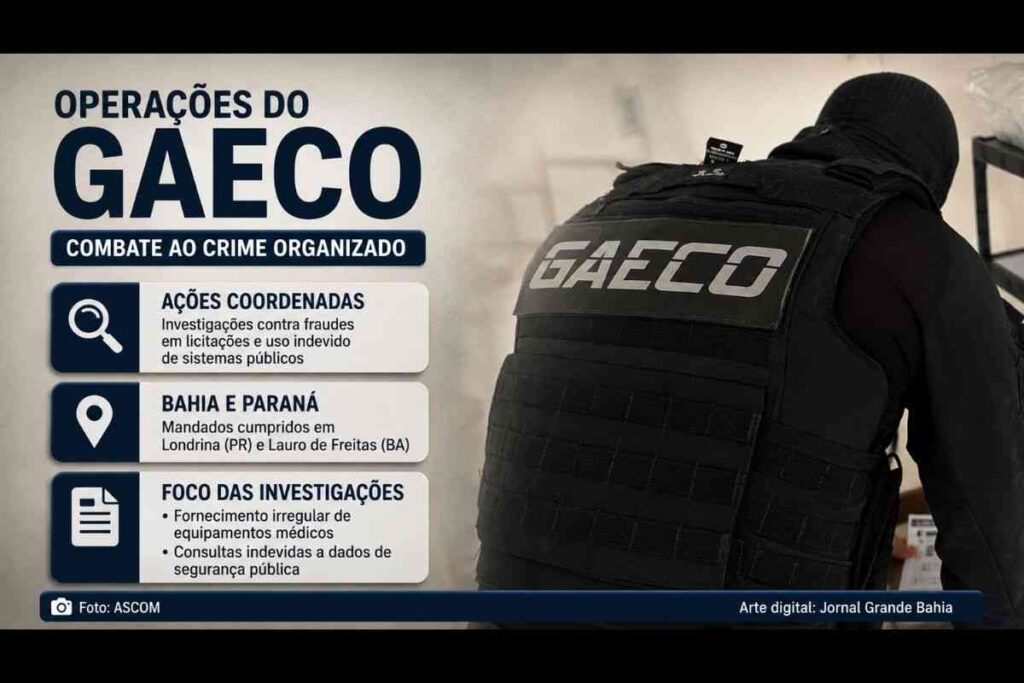 Operações na Bahia e no Paraná investigam fraudes em licitações e uso indevido de sistemas públicos