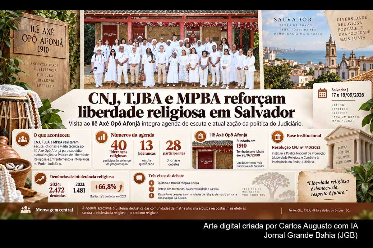 CNJ, TJBA e MPBA reúnem lideranças em Salvador e preparam atualização da política contra intolerância religiosa