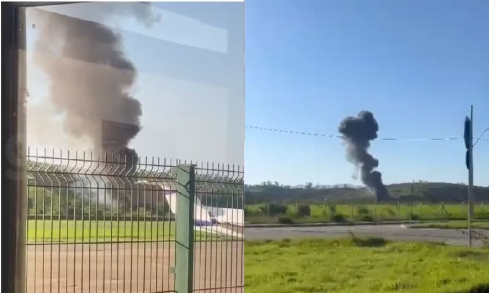 Avião da PM cai próximo a aeroporto do Vale do Aço em MG; três policiais morreram