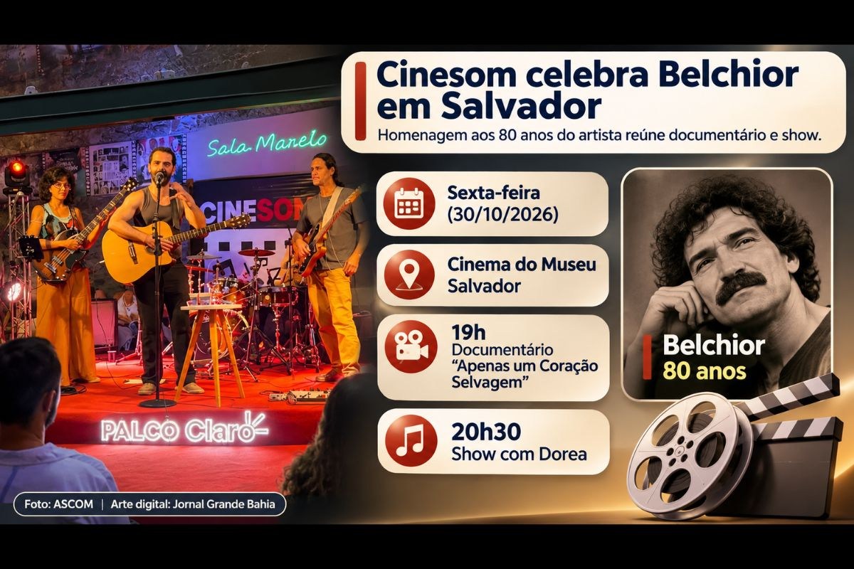Belchior completaria 80 anos: Cinesom Festival exibe documentário e promove show em Salvador